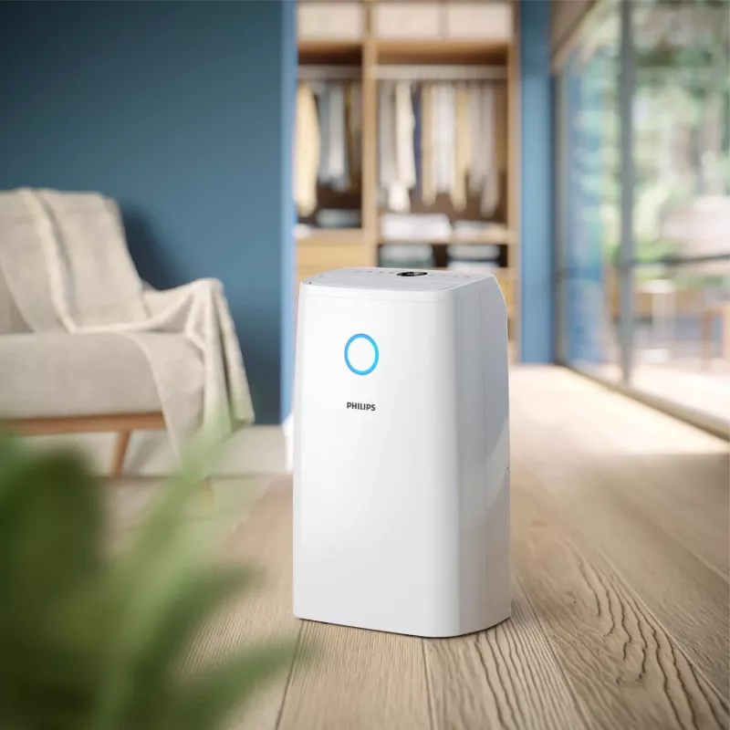 Philips 3000 sērijas DE3306/11 gaisa sausinātājs 4 L 51 dB Balts, Gaiši pelēks