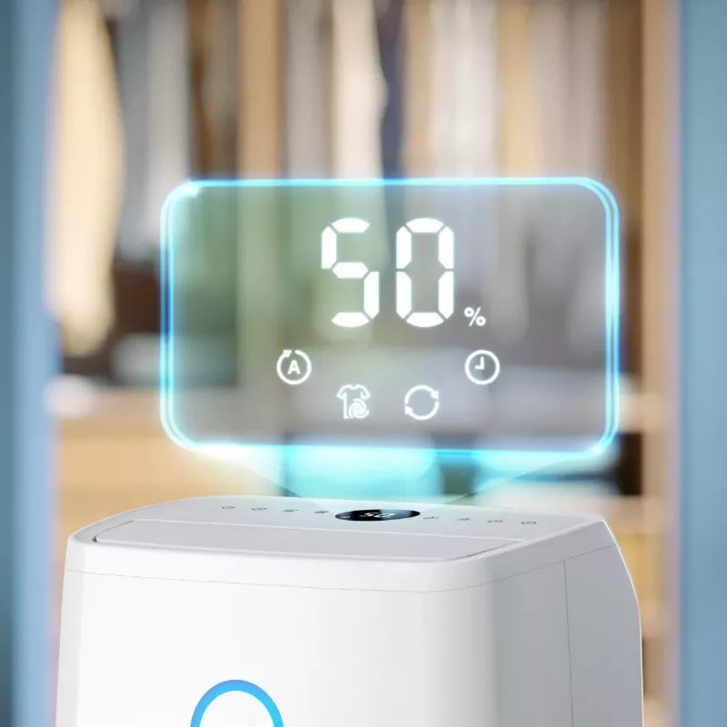 Philips 3000 sērijas DE3306/11 gaisa sausinātājs 4 L 51 dB Balts, Gaiši pelēks