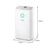 Philips 3000 sērijas DE3306/11 gaisa sausinātājs 4 L 51 dB Balts, Gaiši pelēks