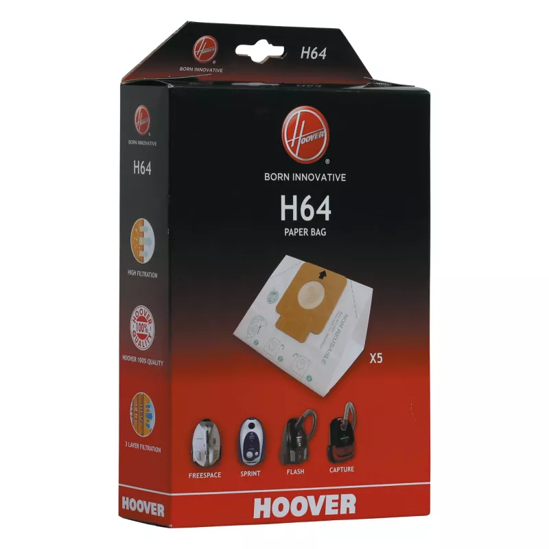 Hoover H64 BAG putekļu maisiņš cilindriskajam putekļsūcējam