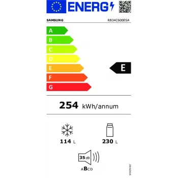 Samsung RB34C600ESA Brīvi stāvošs ledusskapis Nerūsējošais tērauds