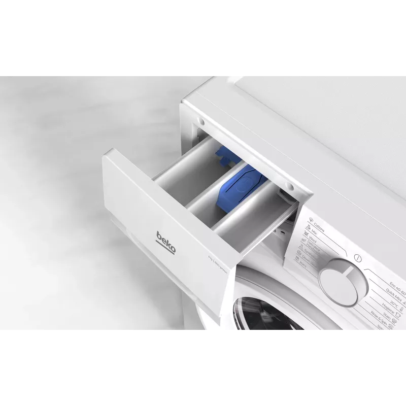Beko B1WFK2604WEE veļas mazgājamā mašīna Priekšējā ielāde 6 kg 1000 RPM Balta