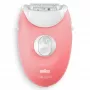 Braun Silk-épil 3 3-176 epilators ar 3 papildierīcēm, Rozā, Balta, 20 pincetes, Skūšana, AC, 100 - 240 V, 50 - 60 Hz