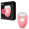 Braun Silk-épil 3 3-176 epilators ar 3 papildierīcēm, Rozā, Balta, 20 pincetes, Skūšana, AC, 100 - 240 V, 50 - 60 Hz