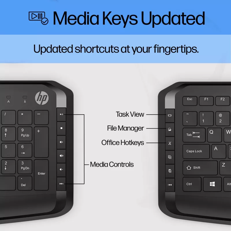 HP Pavilion tastatūra un pele 200, vadu, USB, mehāniskā, QWERTY, melna, pele iekļauta