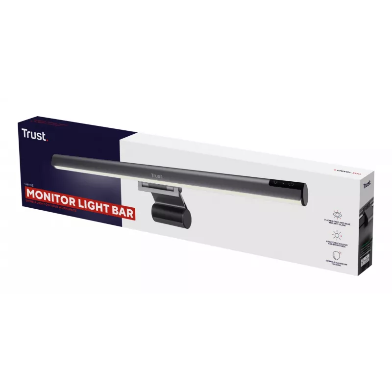 Galda lampa Trust Shyne Ar iebūvētu LED Melna USB barošana 70mm augstums