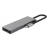 USB Type-C centrmezgls TRUST 26062 — HDMI + USB 3.2 Gen 1 Type-A & Type-C, Pelēks, 5 porti