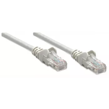 Intellinet tīkla vads, Cat5e, 10m, Pelēks, CCA, U/UTP, PVC, RJ45, zeltīti kontakti, aizsargvāciņš, mūža garantija