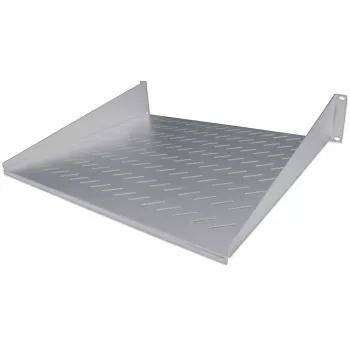 Intellinet 19 collu Cantilever Plaukts, 2U, 2-Punktu Priekšējais Montāža, 250mm Dziļums, Maks. 25kg, Pelēks, Trīs Gadu Garantija