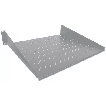 Intellinet 19 collu Cantilever Plaukts, 2U, 2-Punktu Priekšējais Montāža, 250mm Dziļums, Maks. 25kg, Pelēks, Trīs Gadu Garantija