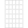 Daudzfunkcionālās uzlīmes HERMA 19x27 mm baltas noņemamas matēts papīrs 960 gab.