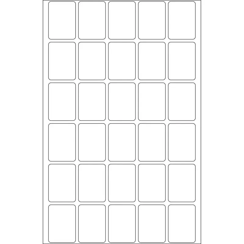 Daudzfunkcionālās uzlīmes HERMA 19x27 mm baltas noņemamas matēts papīrs 960 gab.