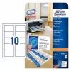 Vizītkartes Avery C32010-10, 100 gab., 85×54 mm, 185 g/m²