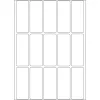 Daudzfunkcionālās uzlīmes HERMA 10610 20x50 mm baltas noņemamas papīra matētas