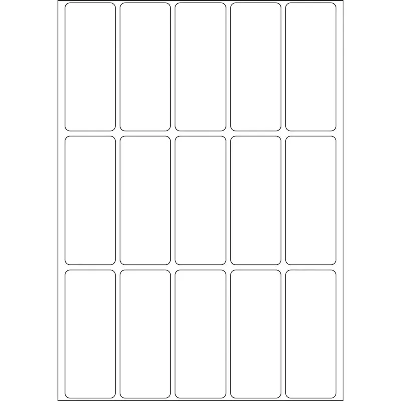 Daudzfunkcionālās uzlīmes HERMA 10610 20x50 mm baltas noņemamas papīra matētas