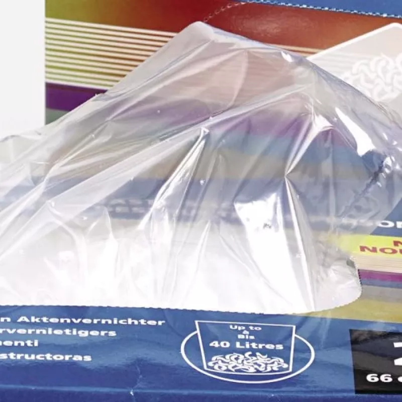 Rexel plastmasas atkritumu maisi platās ieejas smalcinātājiem 175L (100 iepakojumā)