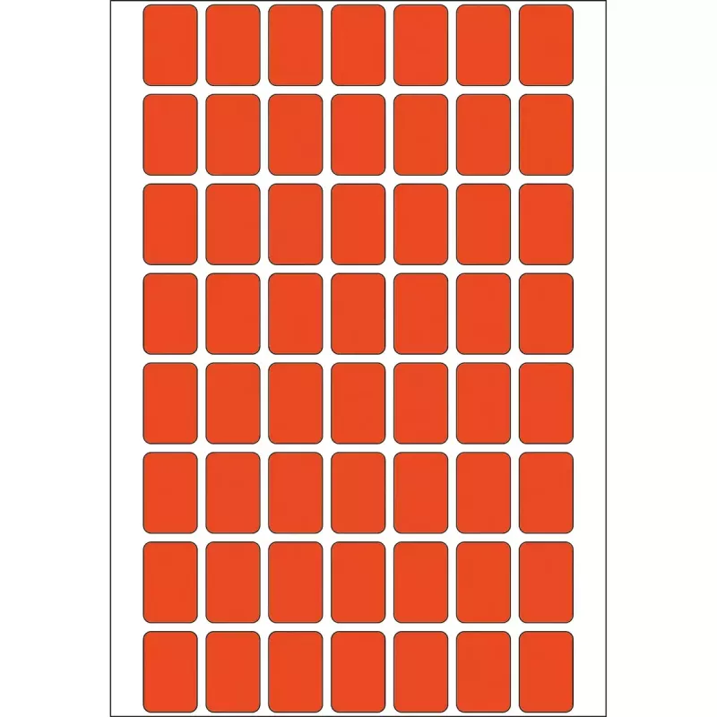 Daudzfunkciju etiķetes HERMA 12x18 mm sarkans papīrs matēts rokrakstam