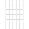 Daudzfunkciju uzlīmes HERMA 19x27 mm balts papīrs matēts rokrakstam
