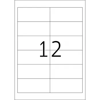 Uzlīmes HERMA Premium A4 97x42,3 mm balts matēts papīrs 2400 gab.