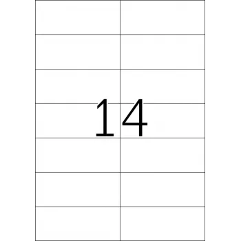 Pašlīmējošās printera uzlīmes HERMA Premium A4 105x42,3 mm 350 gab.