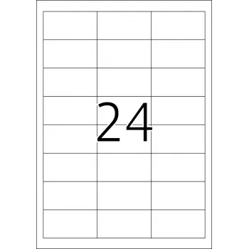 HERMA A4 korekcijas/pārklāšanas uzlīmes 64,6x33,8 mm 600 gab.