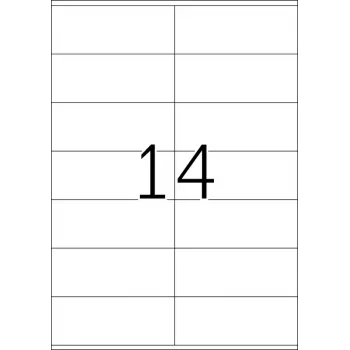 Uzlīmes HERMA Premium A4 105x42 mm balts matēts papīrs 1400 gab.