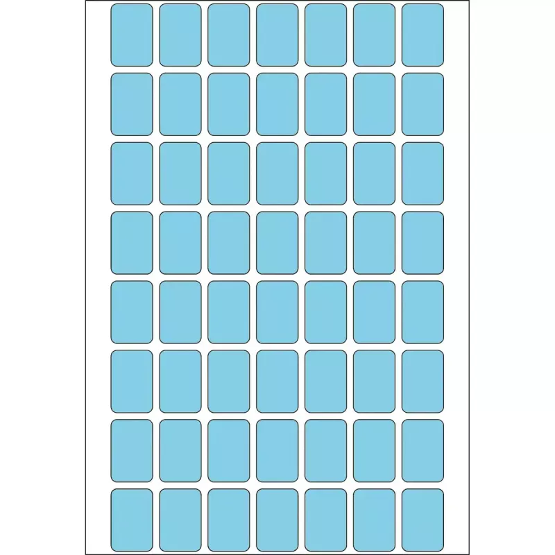 Daudzfunkcionālās etiķetes HERMA 12x18 mm zils papīrs matēts roku rakstīšanai