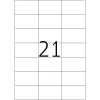 Pašlīmējošās printera uzlīmes HERMA Labels A4 70x42,3 mm