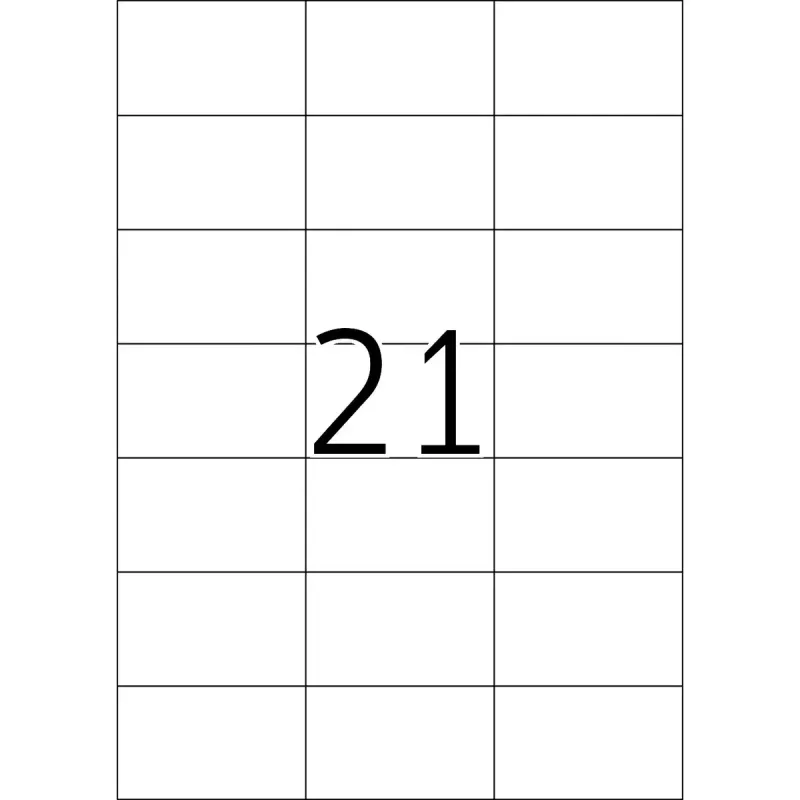 Pašlīmējošās printera uzlīmes HERMA Labels A4 70x42,3 mm