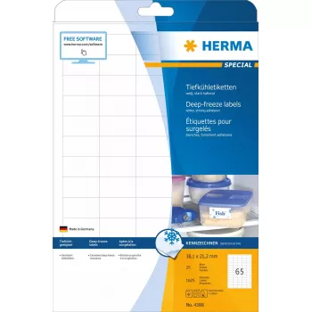 HERMA saldētavas pašlīmējošās etiķetes A4 1625 gab.