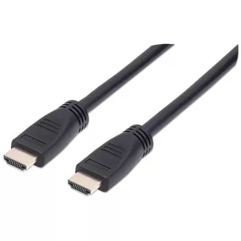 Manhattan HDMI kabelis 4K@60Hz ar Ethernet - CL3, 8m, sienas montāžai