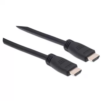 Manhattan HDMI kabelis 4K@60Hz ar Ethernet - CL3, 8m, sienas montāžai