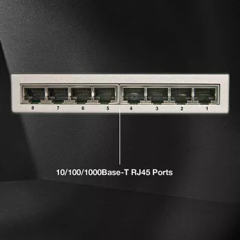 Lindy tīkla slēdzis - Gigabit, galddatora, 8 porti, 10/100/1000