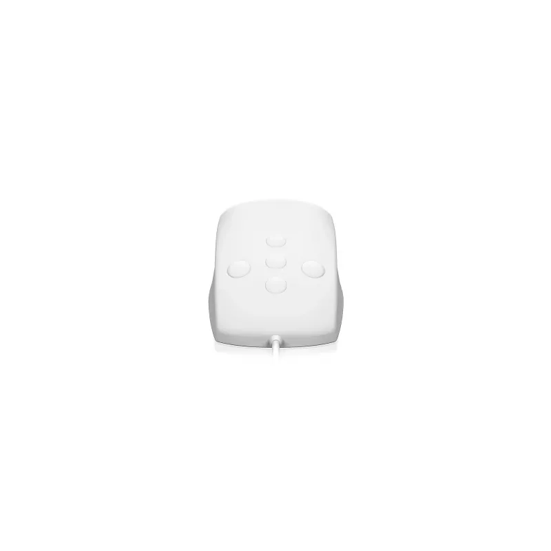 KeySonic KSM-3020M-W ūdensnecaurlaidīga silikona pele, baltā krāsā, USB Type-A, ambidekstra