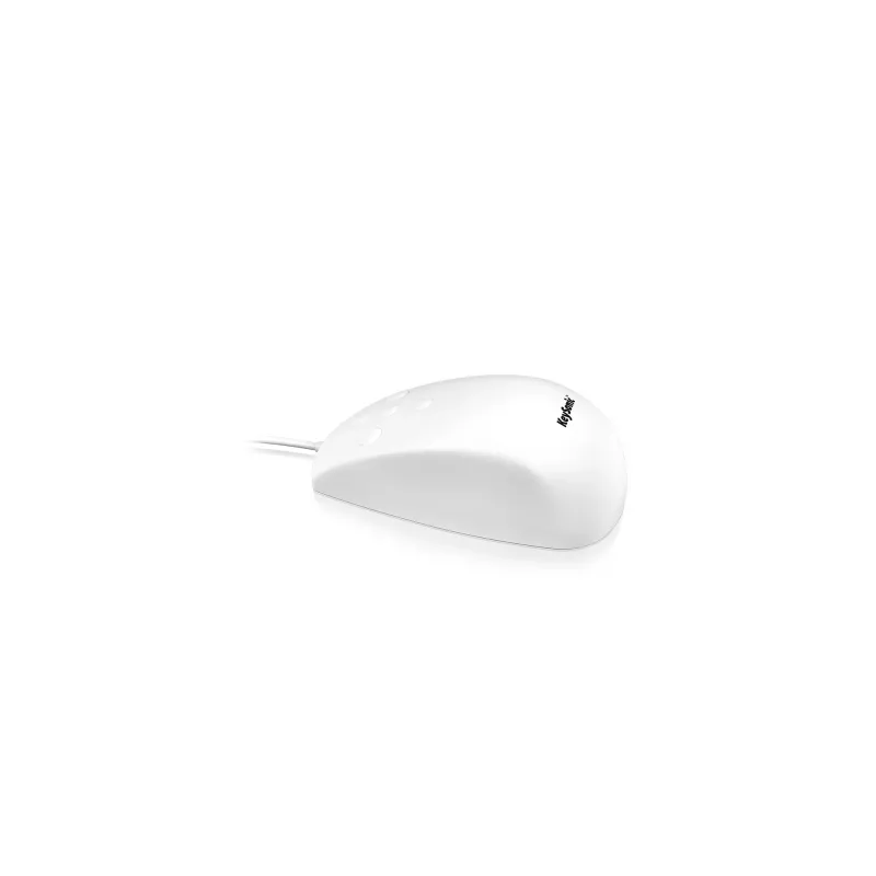 KeySonic KSM-3020M-W ūdensnecaurlaidīga silikona pele, baltā krāsā, USB Type-A, ambidekstra