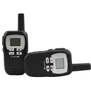 Divvirzienu radio Olympia PMR 1208 8 kanāli 446 MHz Melns