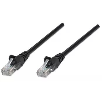 Intellinet tīkla vads, Cat6, 15m, Melns, CCA, U/UTP, PVC, RJ45, apzeltīti kontakti, aizsargvāciņš, ar aizsargapvalku, mūža garantija