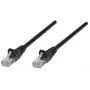 Intellinet tīkla vads, Cat6, 15m, Melns, CCA, U/UTP, PVC, RJ45, apzeltīti kontakti, aizsargvāciņš, ar aizsargapvalku, mūža garantija