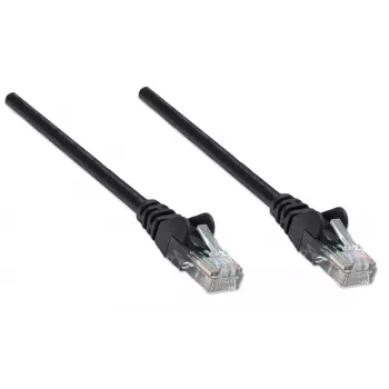 Intellinet tīkla vads, Cat6, 15m, Melns, CCA, U/UTP, PVC, RJ45, apzeltīti kontakti, aizsargvāciņš, ar aizsargapvalku, mūža garantija