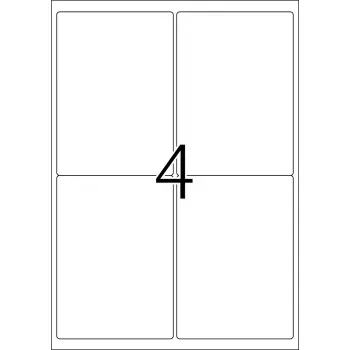 Pašlīmējošā printera etiķete HERMA 9534 A4 āra plēve 99,1x139 mm