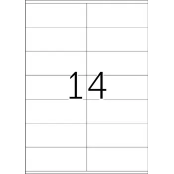 Uzlīmes HERMA Premium A4 105x41 mm balts papīrs matēts 1400 gab.