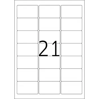 HERMA pārvietojamās adrešu etiķetes 63,5x38,1 mm 2100 gab.