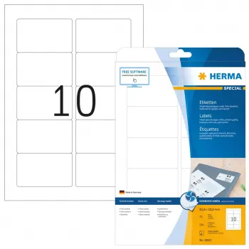 HERMA Inkjet etiķetes A4 83.8x50.8 mm pašlīmējošas (250 gab.)