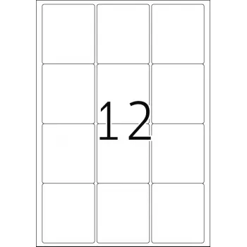 Pašlīmējošās printera etiķetes HERMA Labels Premium A4 63,5x72 mm
