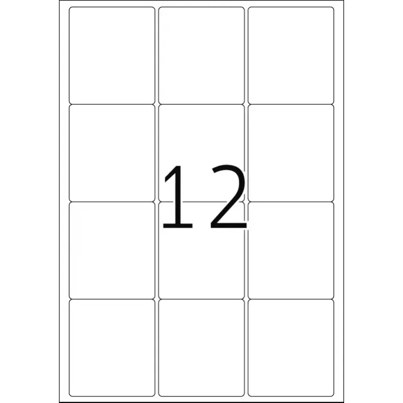 Pašlīmējošās printera etiķetes HERMA Labels Premium A4 63,5x72 mm