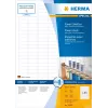 Pašlīmējošās printera uzlīmes HERMA Labels A4 25,4x10 mm balta matēta papīra īpaši spēcīga saķere 4725 gab.