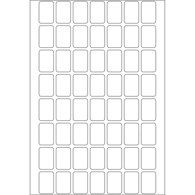 Daudzfunkciju etiķetes HERMA 12x18 mm baltas, noņemamas, matēts papīrs