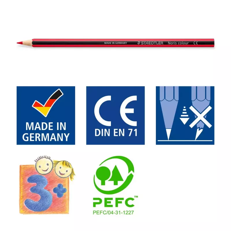 Krāsu zīmulis komplekts Staedtler 185 C18 Daudzkrāsains 18 gab.