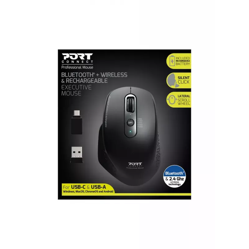 Port Designs 900716 RF Bezvadu + Bluetooth pele