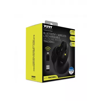 Port Designs 900719 Bluetooth ergonomiskā pele ar trackball